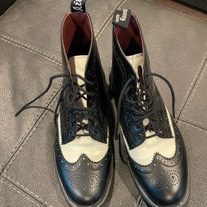 Dr Martens black and white Affleck boots